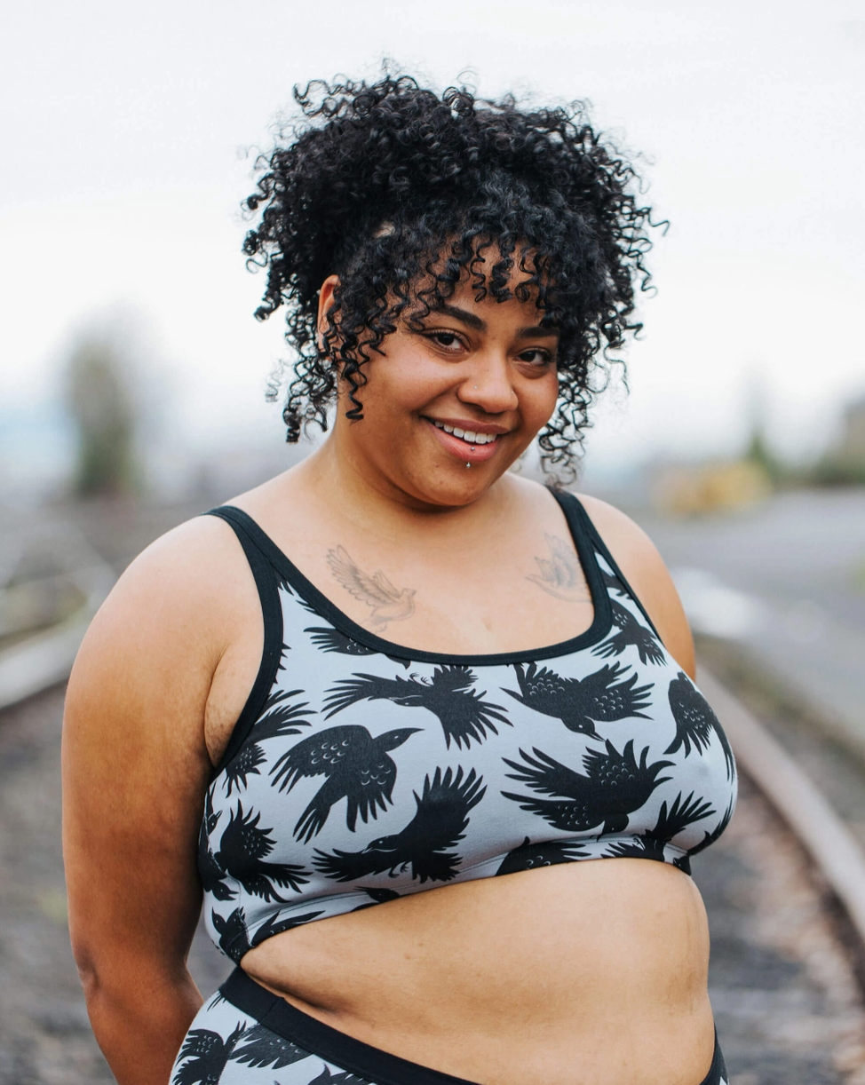 Bralette Thunderpants, estampado de margaritas