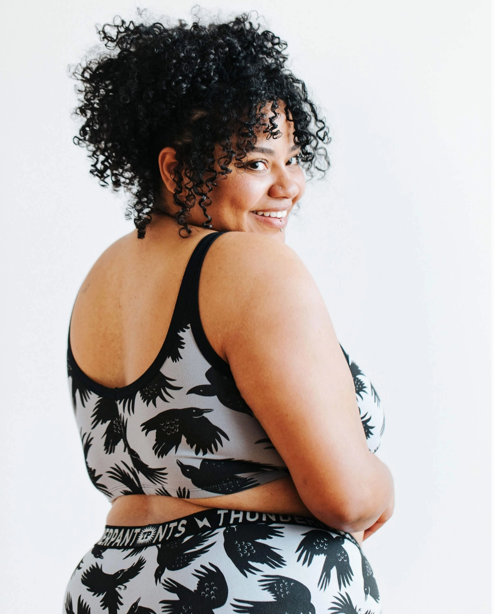 Bralette Thunderpants, estampado de margaritas