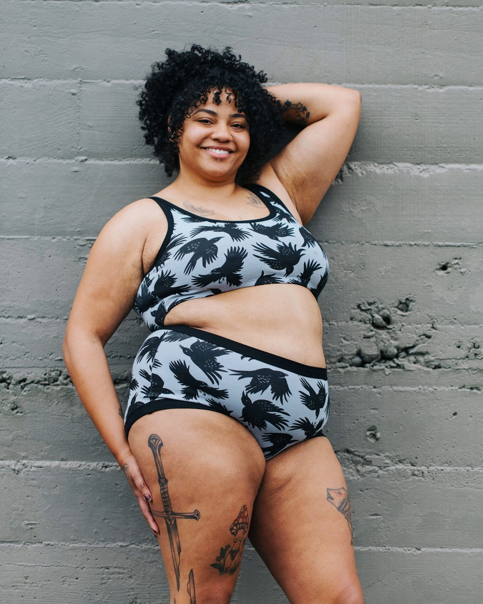 Thunderpants panties, Original So It Crows print