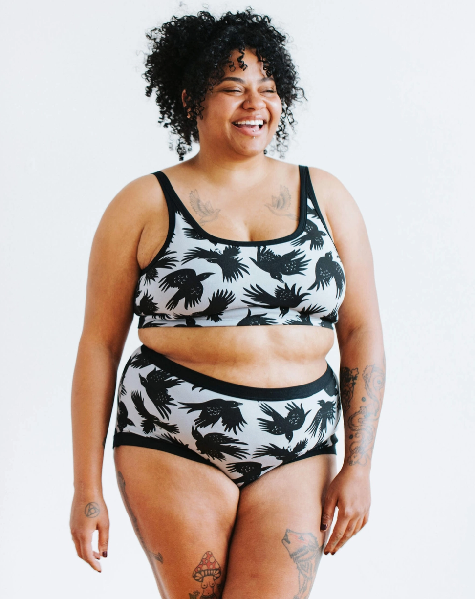 Thunderpants panties, Original So It Crows print