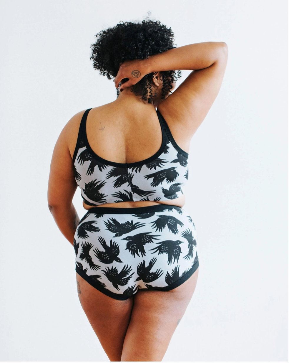 Thunderpants panties, Original So It Crows print