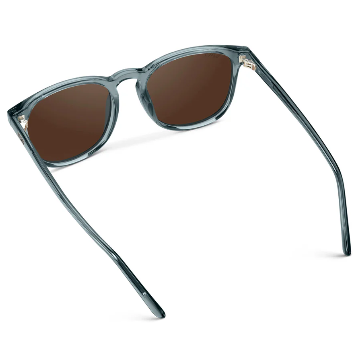 WMP Nick polarized sunglasses, crystal stone blue/black lens