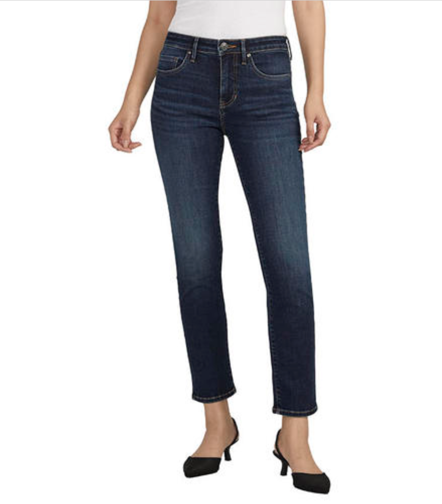 Jag Cassie straight PETITE jeans, mid-rise, zip