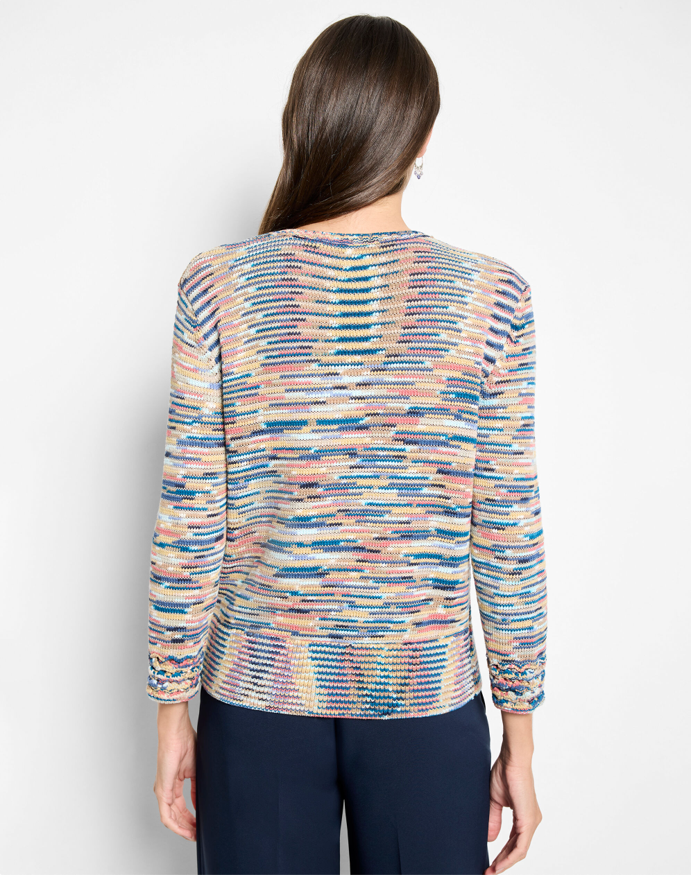 Nic + Zoe sweater 251111, mixed up space dye