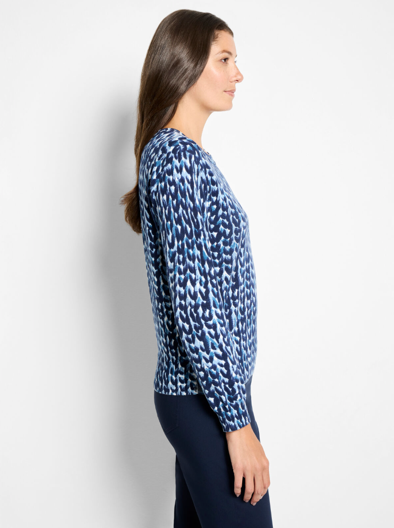 Nic + Zoe sweater 251188, knit-stitch pure cotton