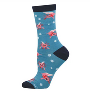 Socksmith bamboo graphic crew, women's sizing (35+ patterns)
