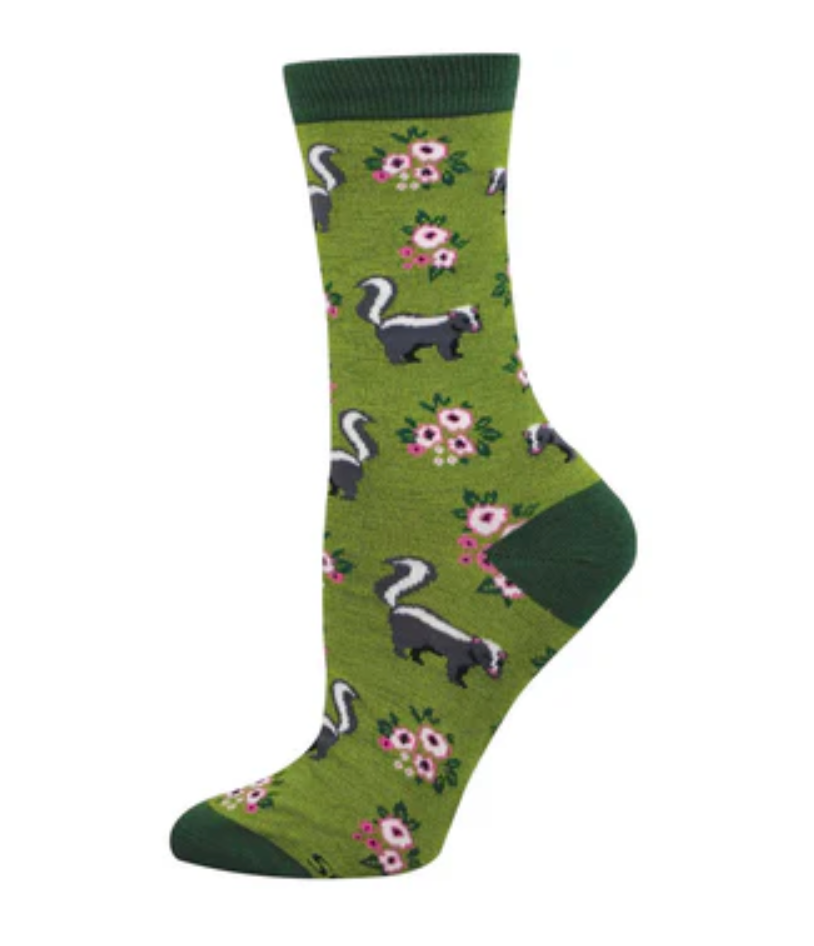 Socksmith bamboo graphic crew, women's sizing (35+ patterns)