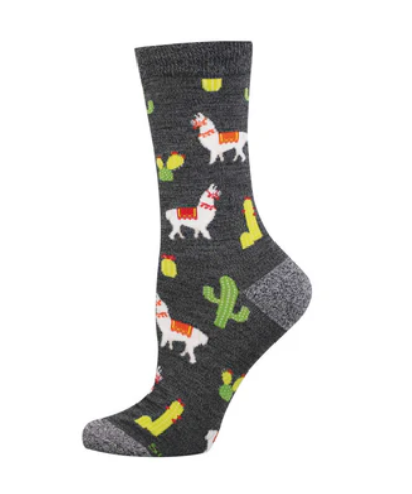 Socksmith bamboo graphic crew, women's sizing (35+ patterns)