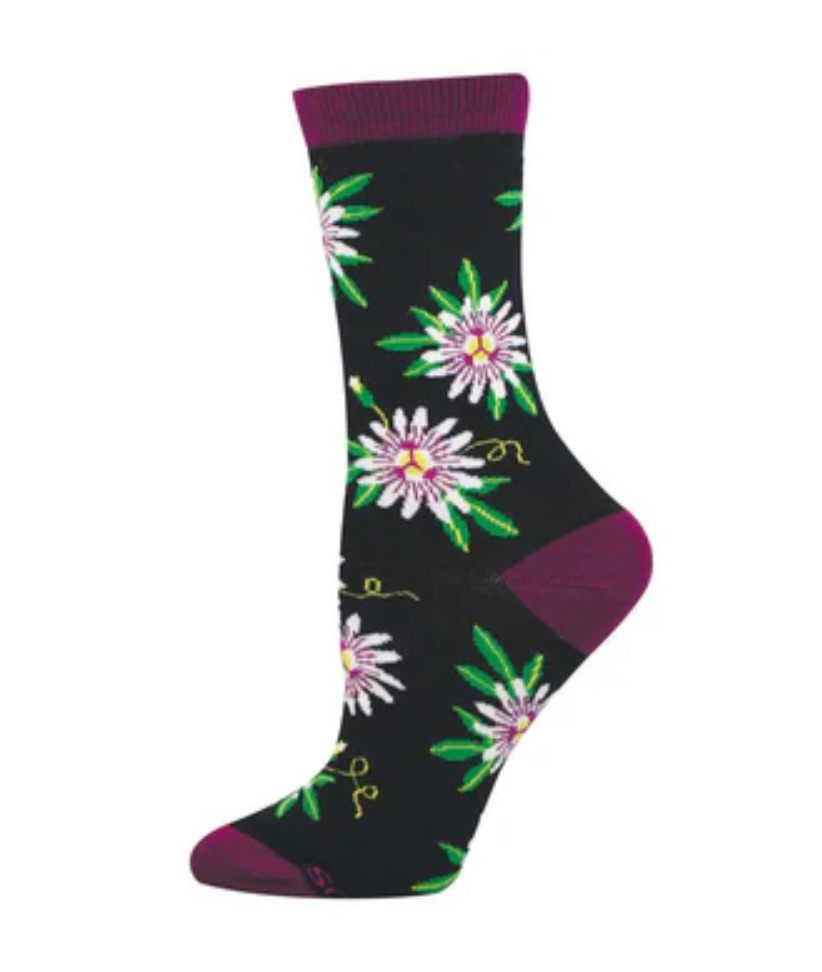 Socksmith bamboo graphic crew, women's sizing (35+ patterns)