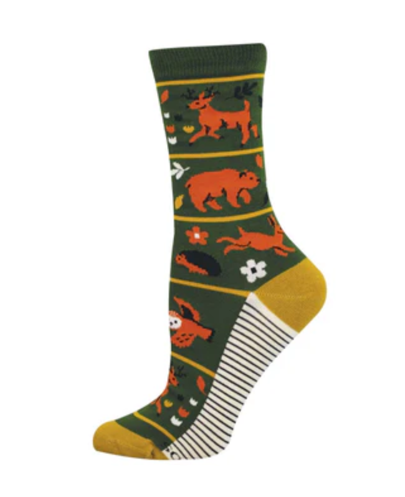 Socksmith bamboo graphic crew, women's sizing (35+ patterns)