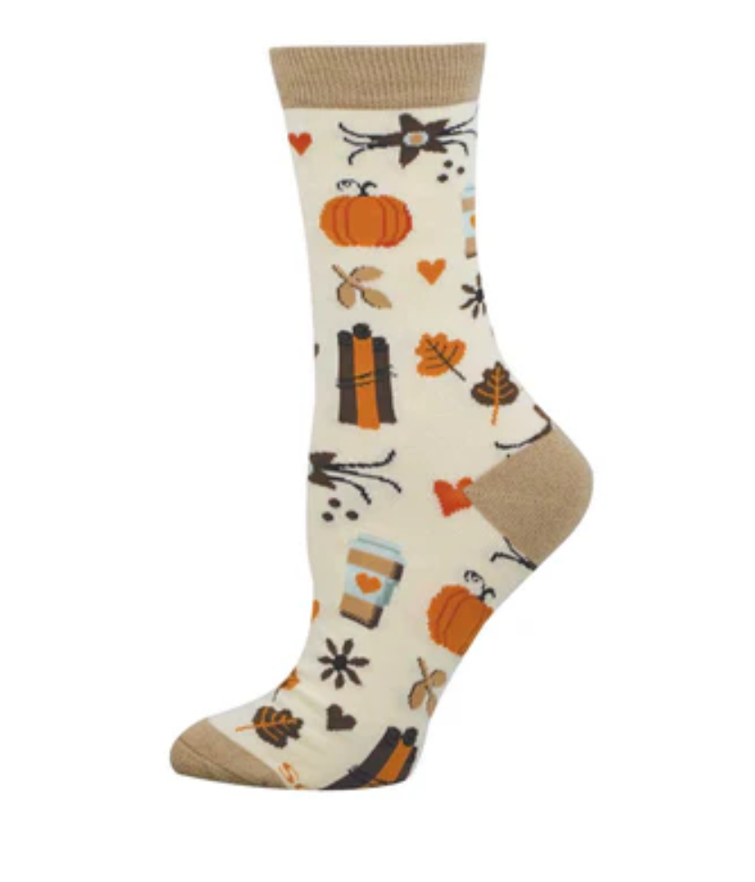 Socksmith bamboo graphic crew, women's sizing (35+ patterns)