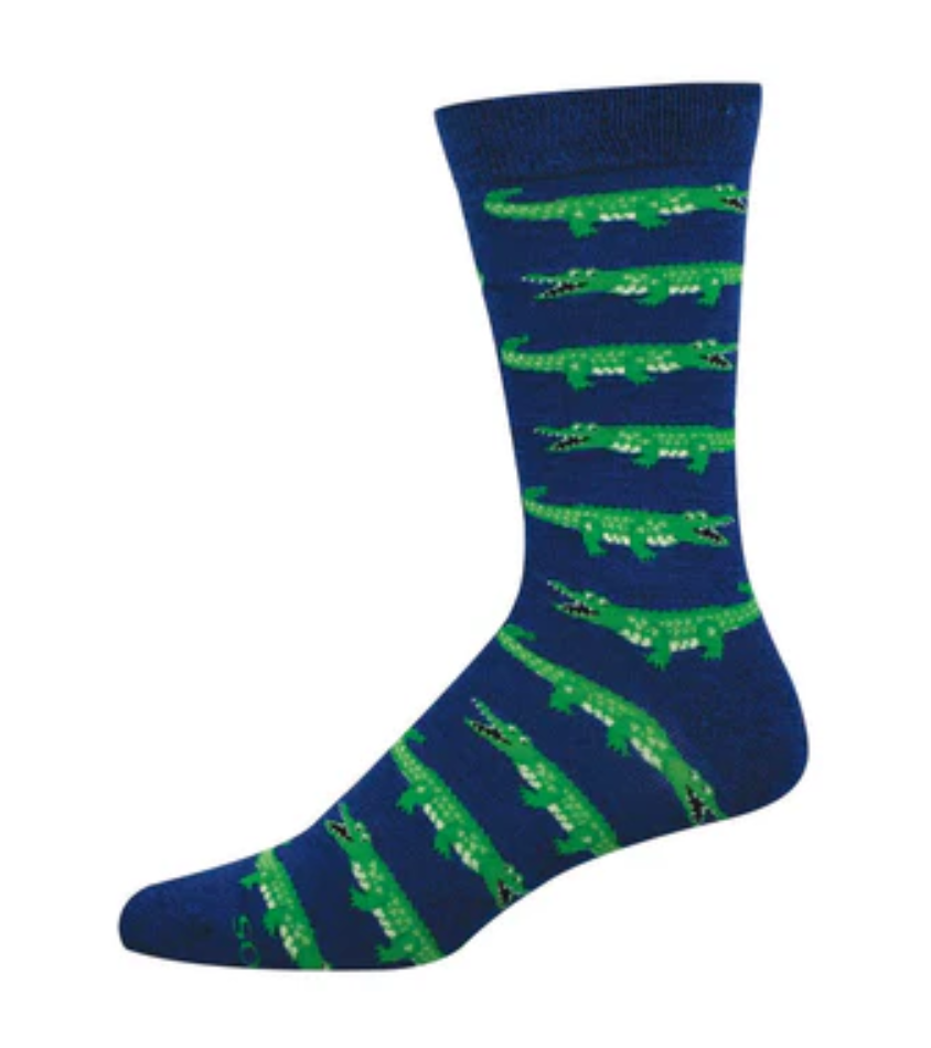 Socksmith bamboo graphic crew, MEN's sizing (7 patterns)