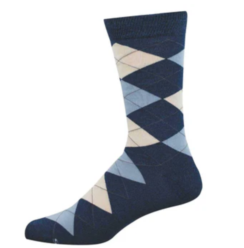 Socksmith bamboo graphic crew, MEN's sizing (7 patterns)