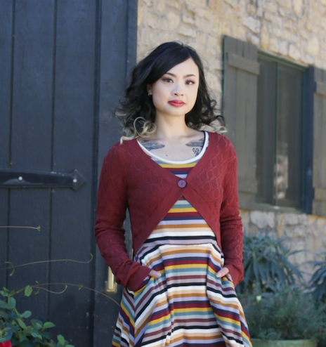Effie's Heart Deauville sweater, 1-button shrug (2 colors)