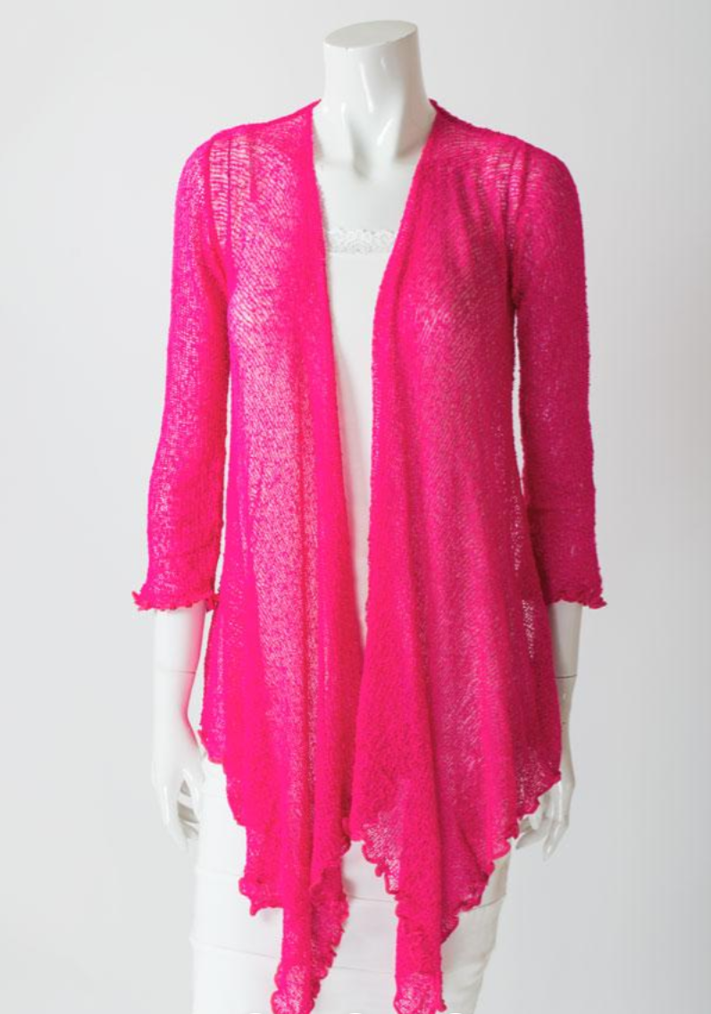Blue Sky cardigan, long mesh shrug (14 colors)