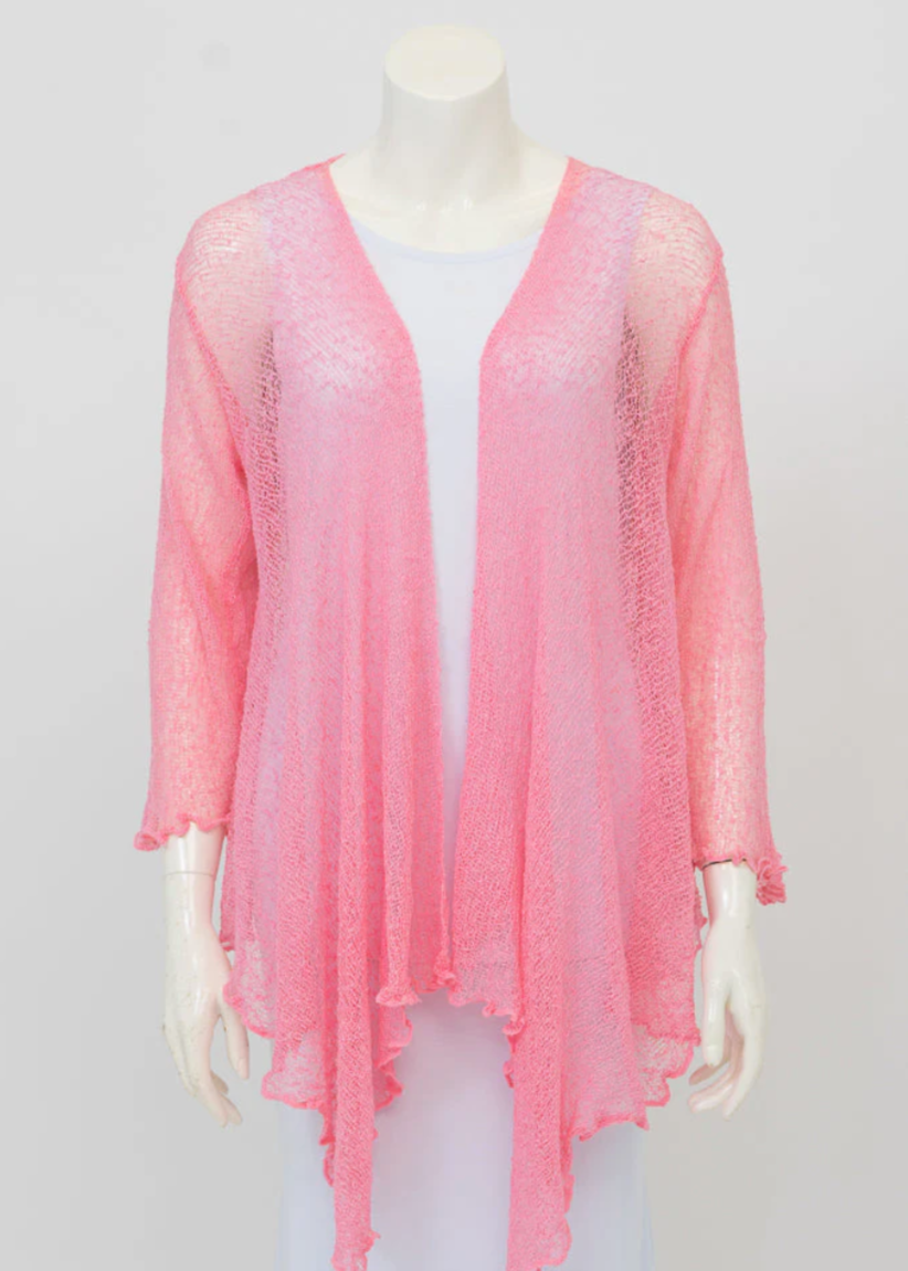 Blue Sky cardigan, long mesh shrug (14 colors)