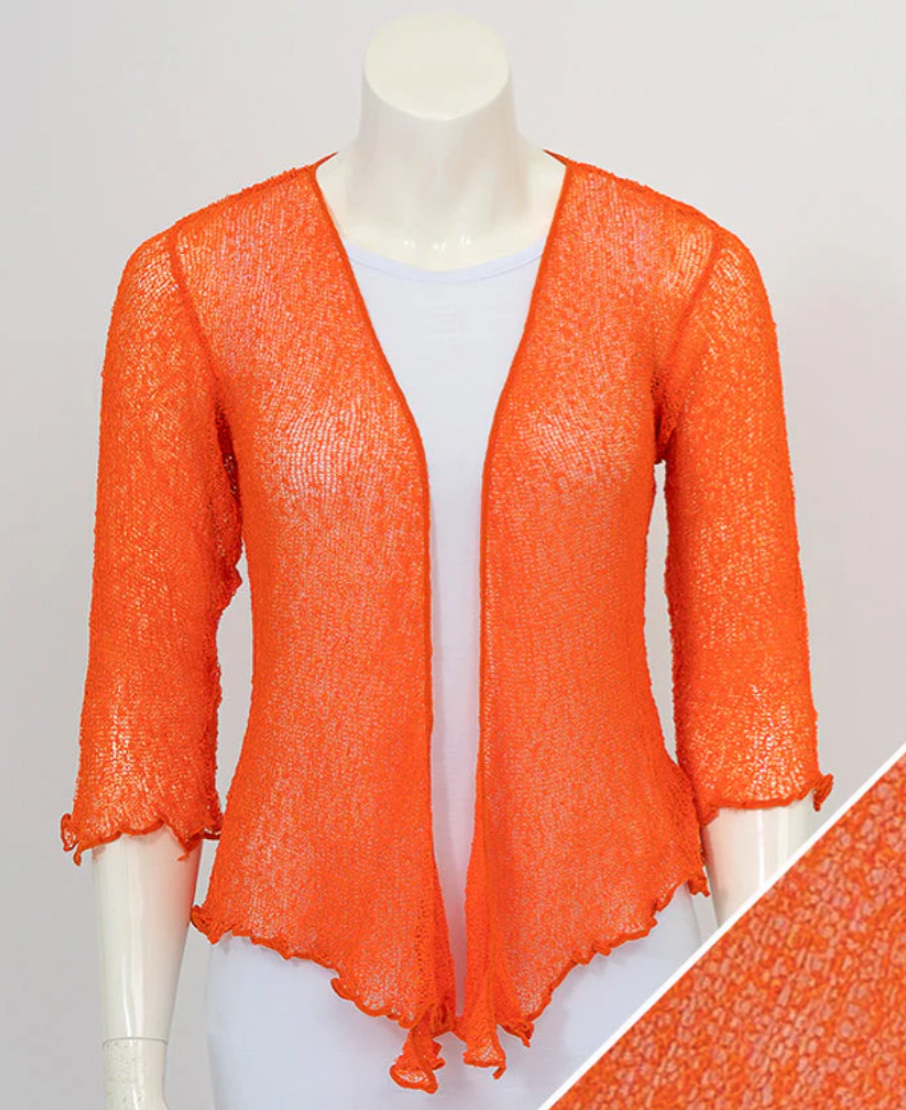 Blue Sky cardigan, short mesh shrug (18 colors)