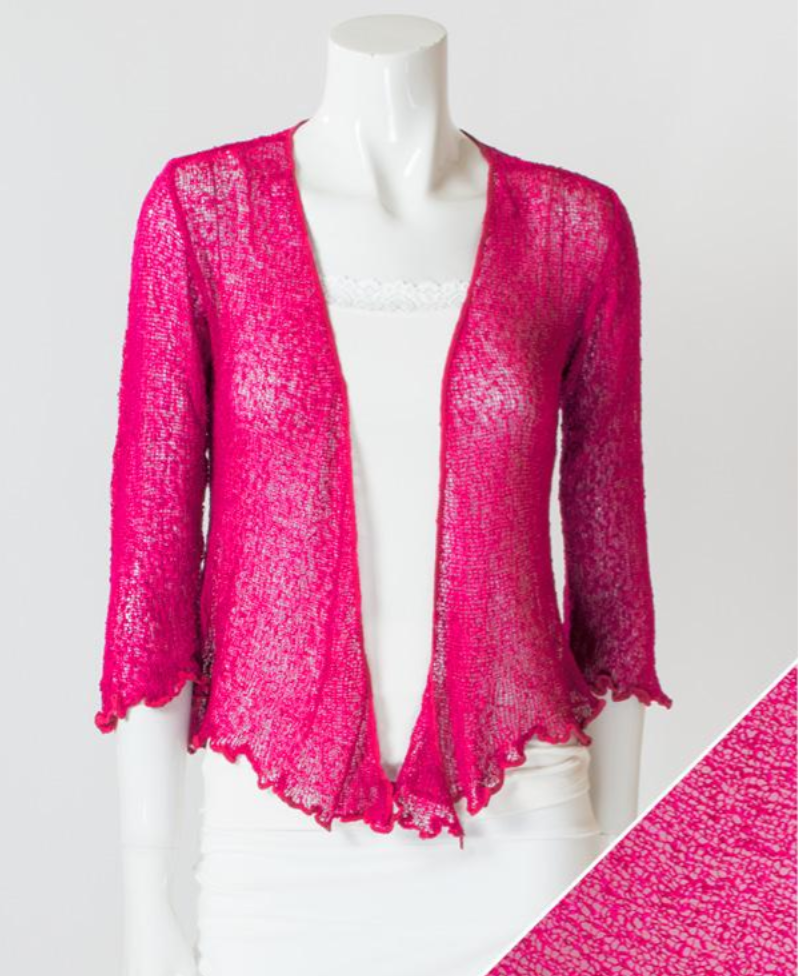 Blue Sky cardigan, short mesh shrug (18 colors)