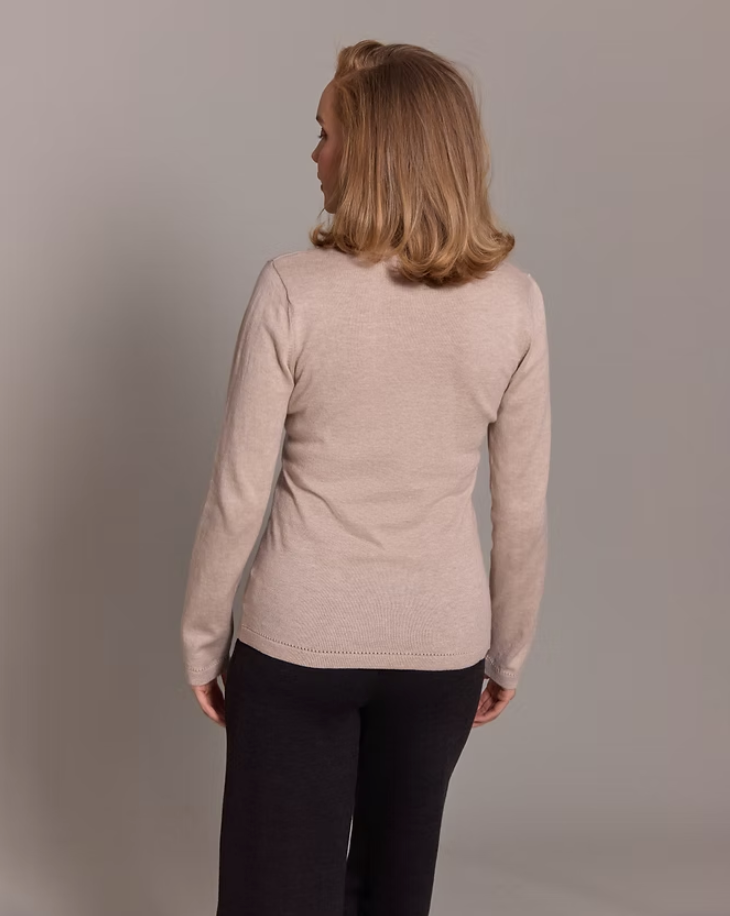Alashan sweater LC2005, classic v-neck cotton cashmere (3 colors)