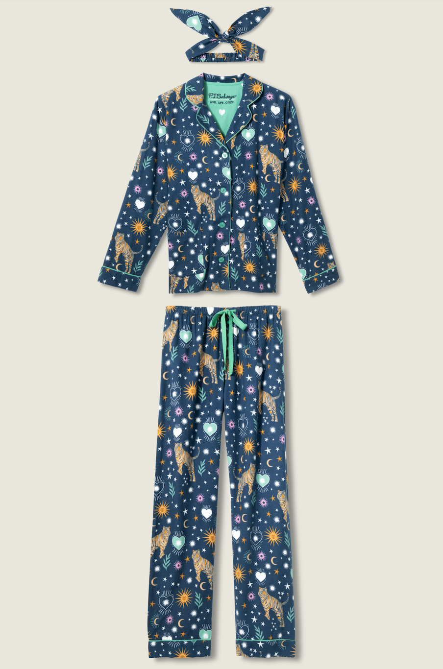 PJ Salvage pajamas, flannel set (10 patterns/colors)