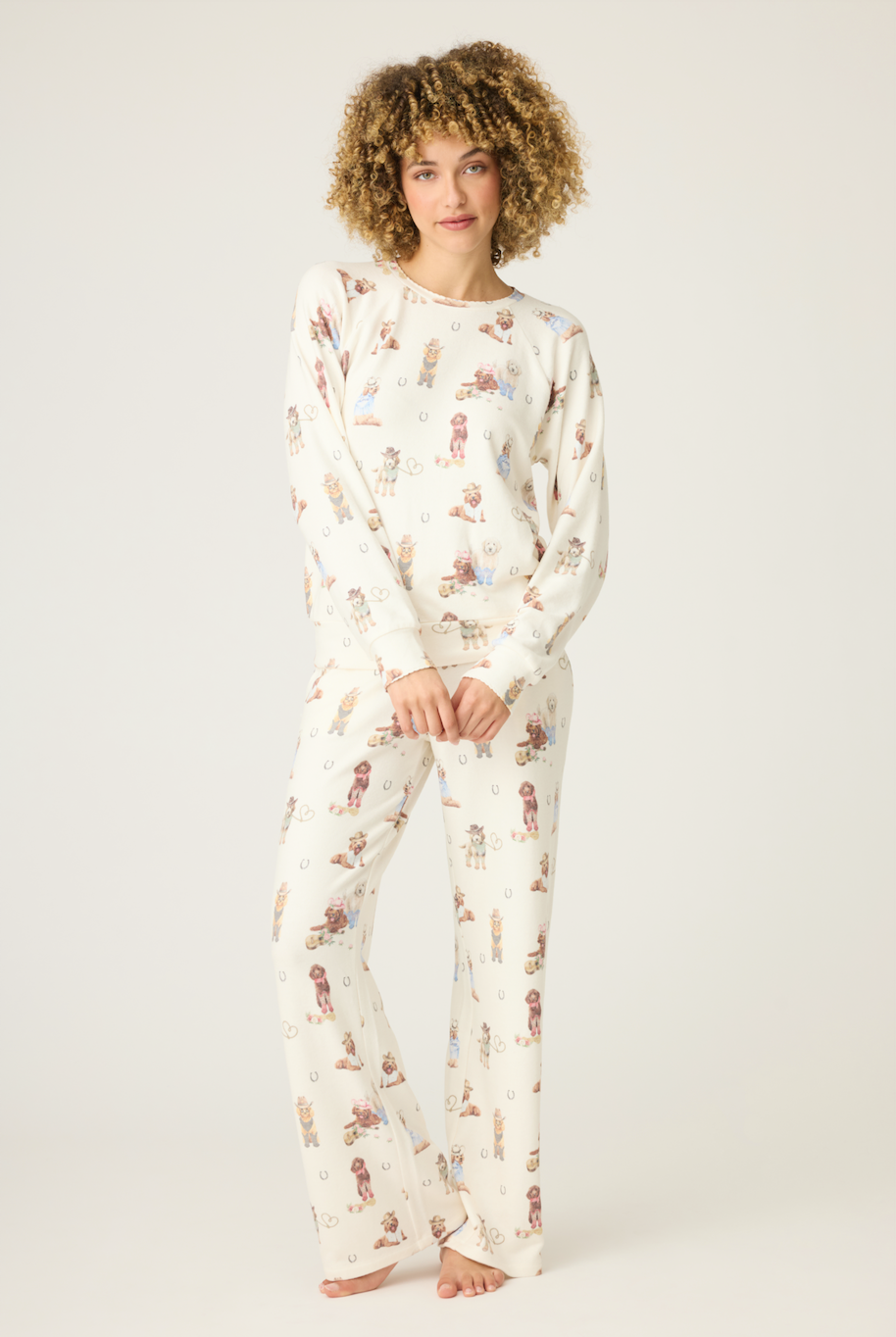 PJ Salvage pajamas, Ruff on the Range fleece shirt and pant