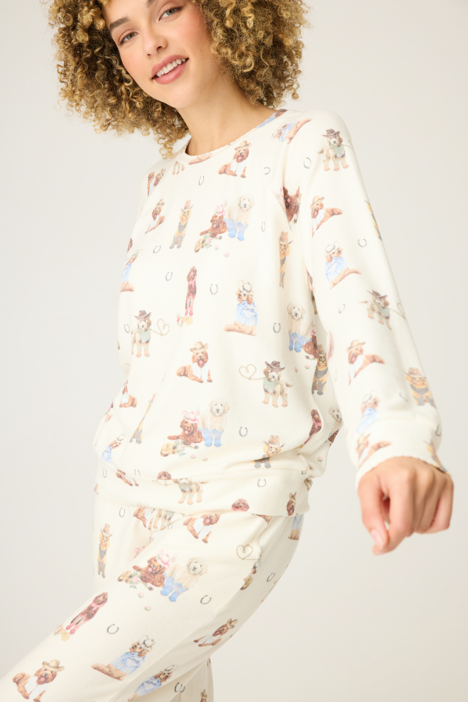 PJ Salvage pajamas, Ruff on the Range fleece shirt and pant