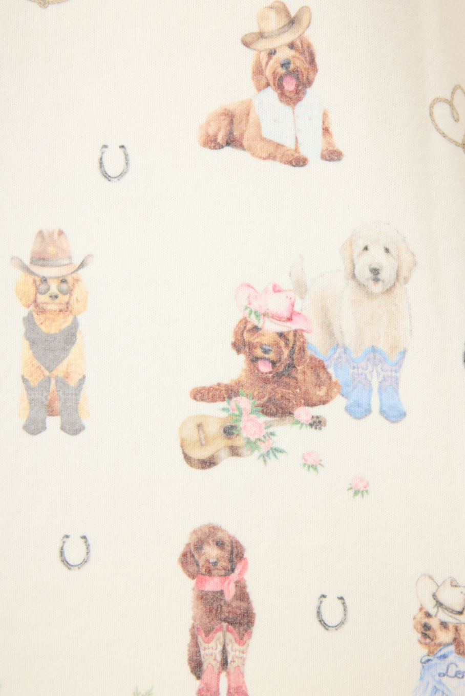 PJ Salvage pajamas, Ruff on the Range fleece shirt and pant