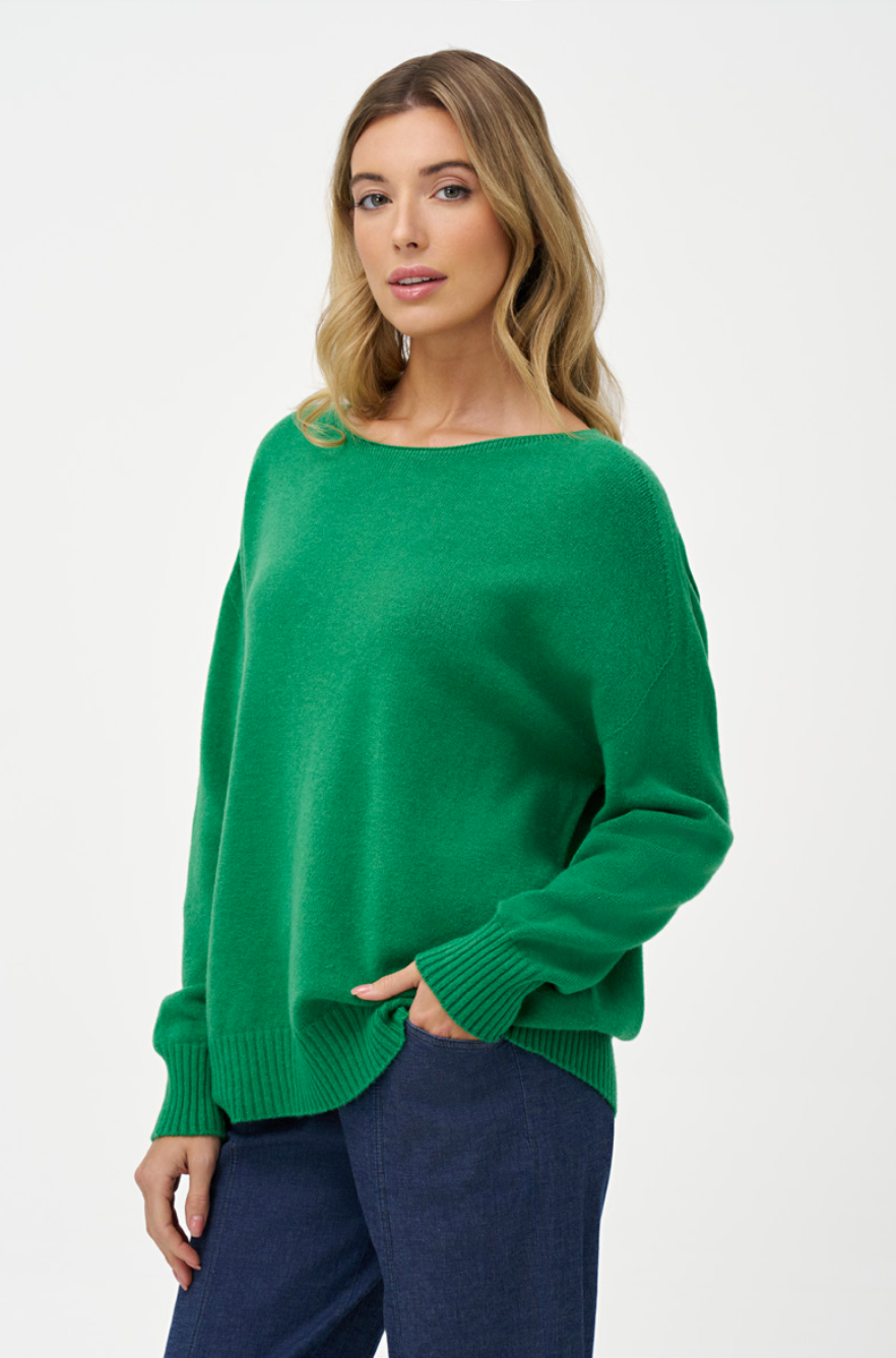 M (Made in Italy) sweater, boatneck 33-60259X