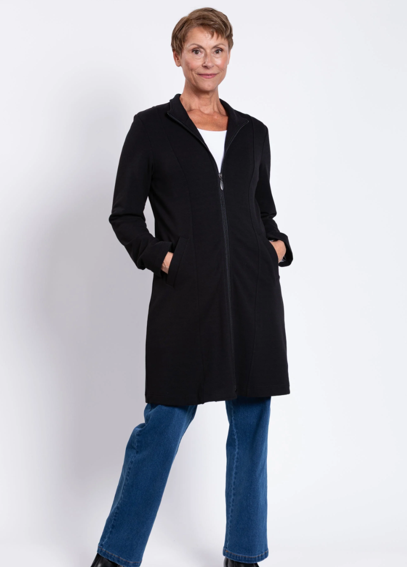 Blue Sky Tracy coat/jacket, satin-lined zip