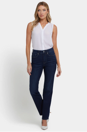 NYDJ Marilyn straight jeans (HIGH-rise) Midnight Breeze and Kingston washes
