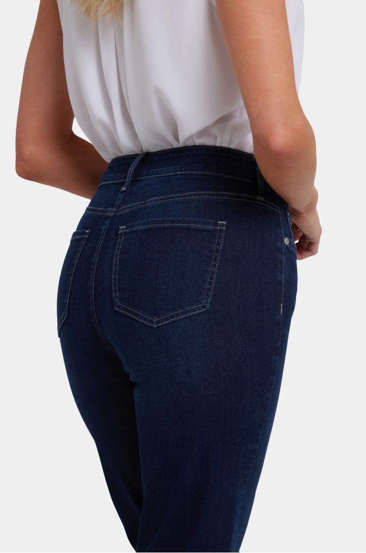 NYDJ Marilyn straight jeans (HIGH-rise) Midnight Breeze and Kingston washes