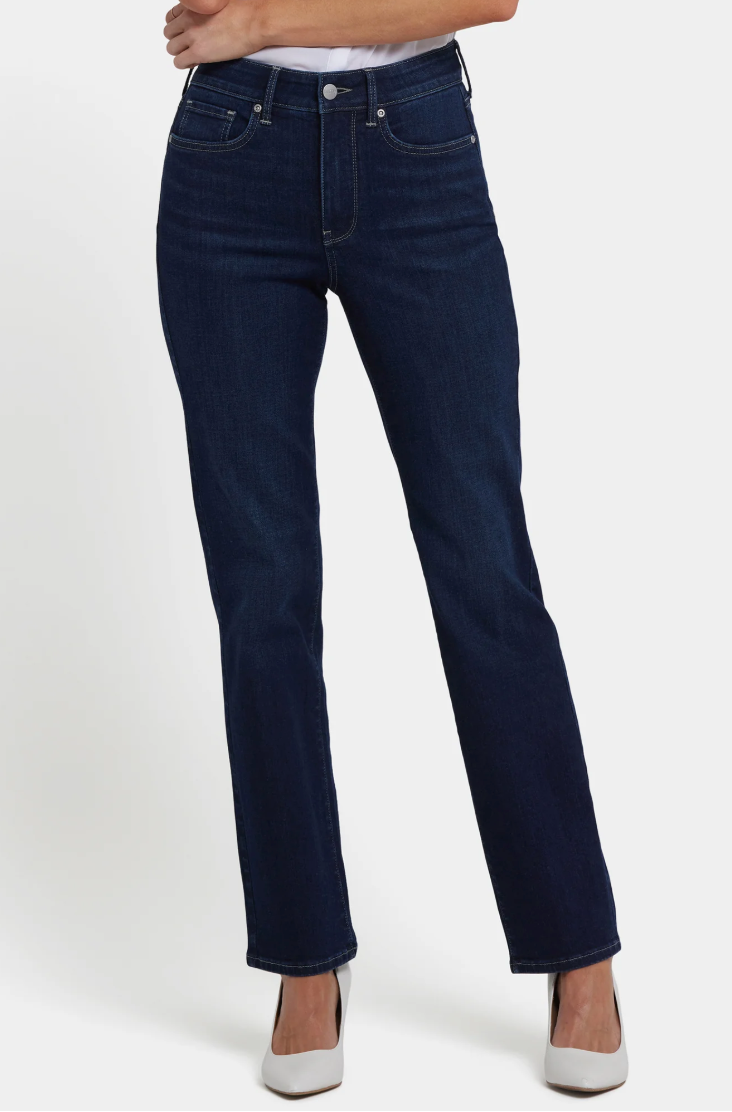 NYDJ Marilyn straight jeans (HIGH-rise) Midnight Breeze and Kingston washes