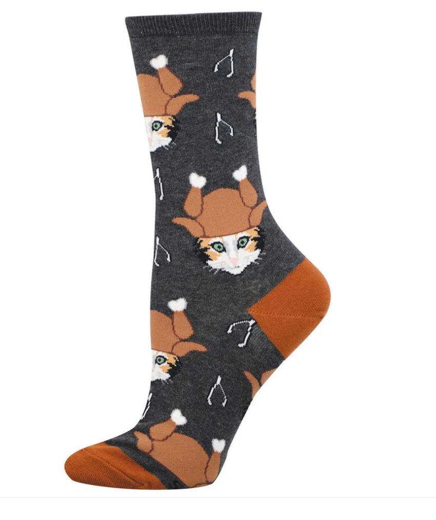 Socksmith halloween/fall graphic crew, women's sizing