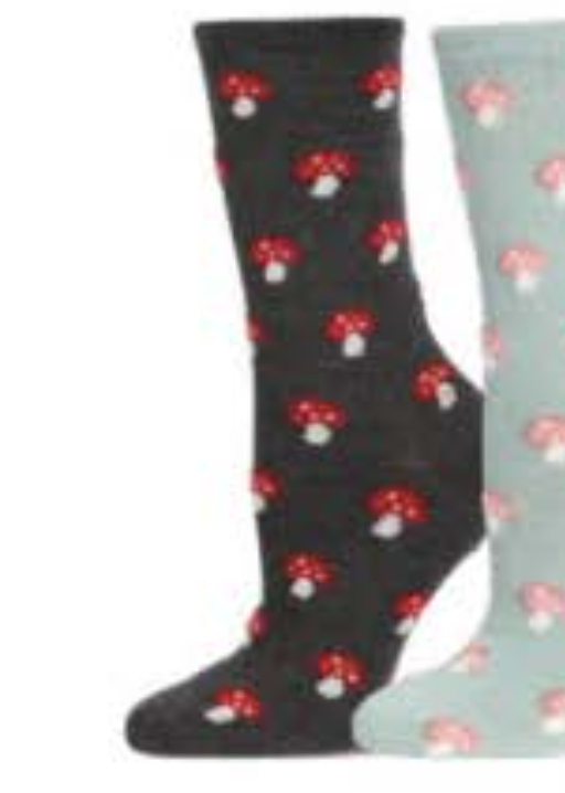 MeMoi socks, mushroom cashmere-blend crew