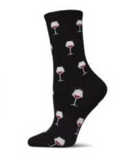 MeMoi socks, wine cashmere-blend crew