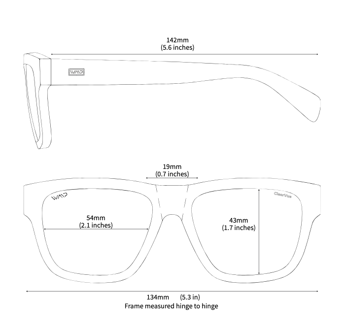 WMP Link polarized sunglasses, crystal saguaro green frames with black lenses
