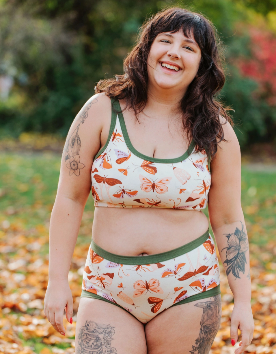 Bralette Thunderpants, estampado de margaritas