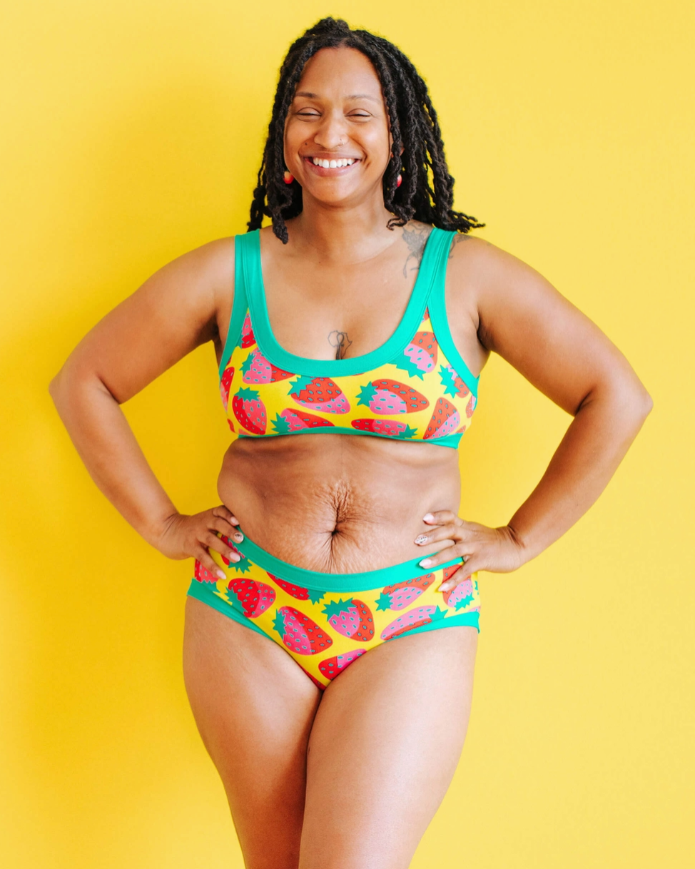 Braguita Thunderpants, estampado Hipster Root Veggies