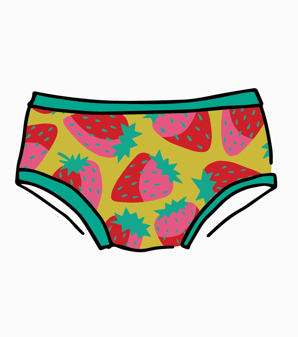Braguita Thunderpants, estampado Hipster Root Veggies