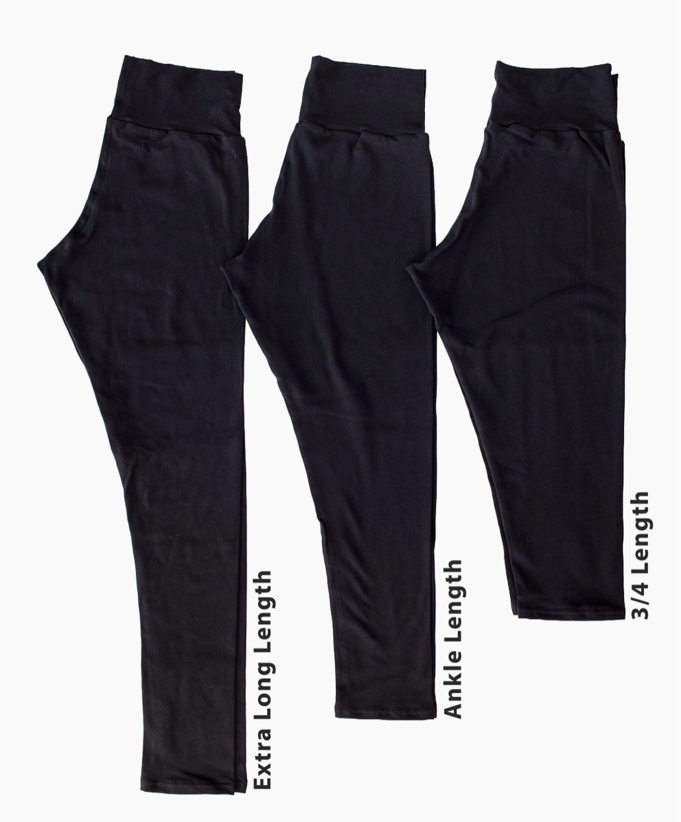 Thunderpants leggings, high rise 3/4 length black