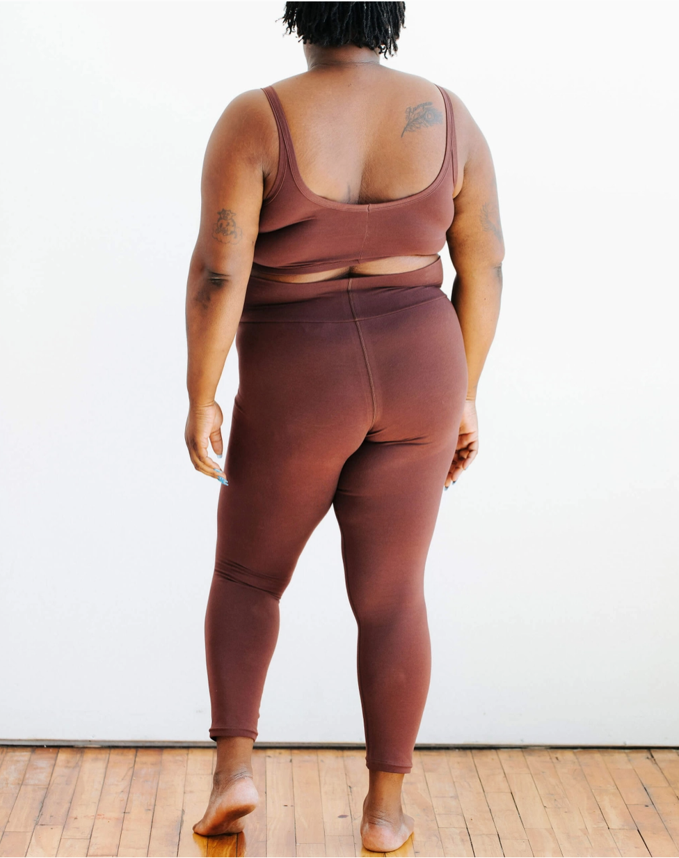 Thunderpants leggings, ankle length chestnut