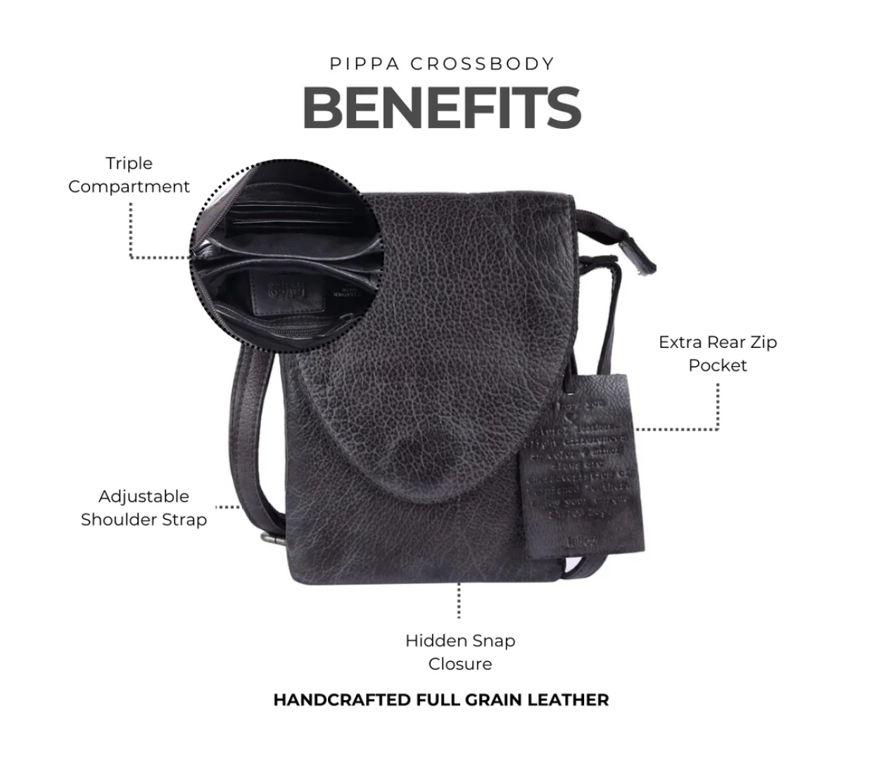 Latico leather purse, Pippa crossbody