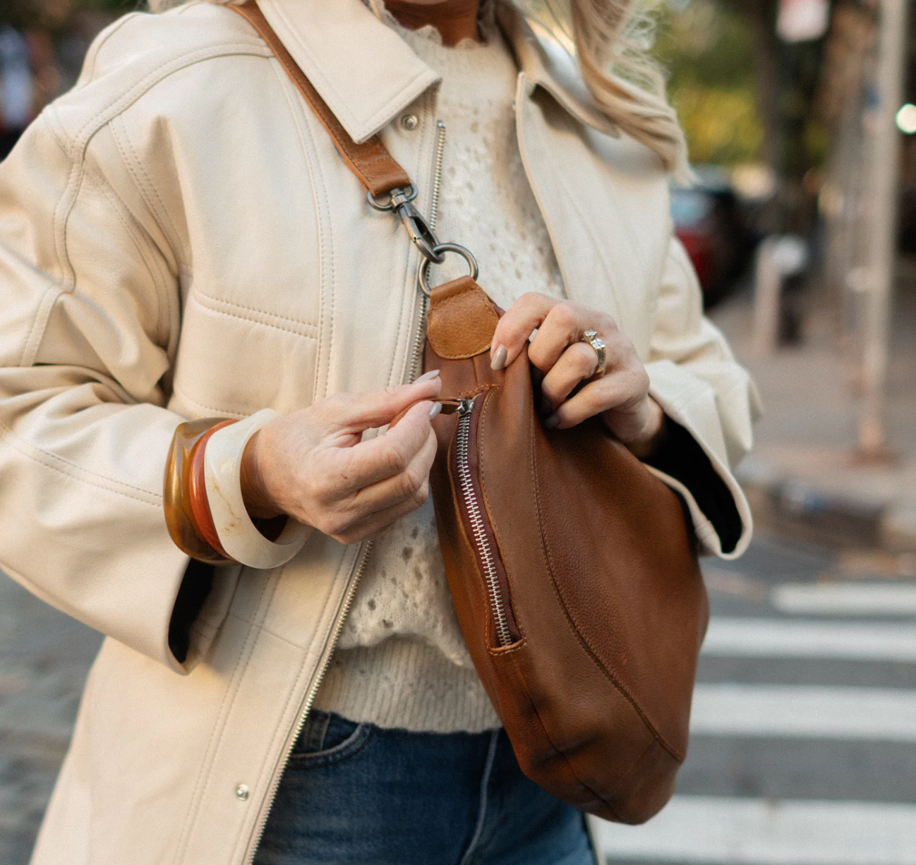 Latico leather purse, Callie sling bag (2 colors)