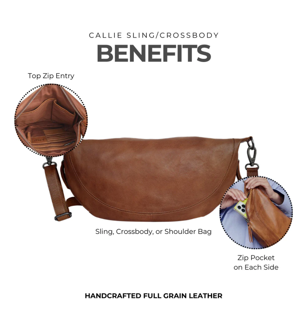 Latico leather purse, Callie sling bag (2 colors)