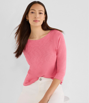 Camiseta Nic + Zoe punto encaje