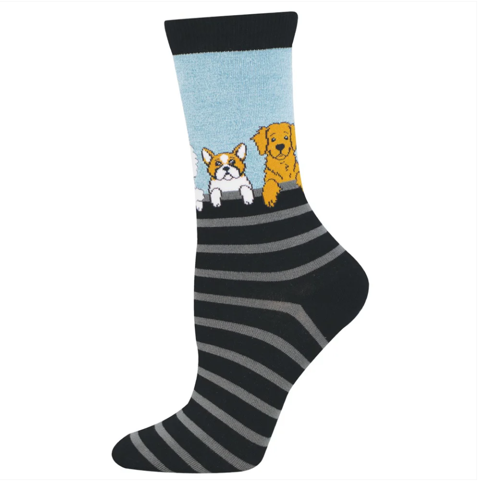 Socksmith bamboo graphic crew, women's sizing (25+ patterns)