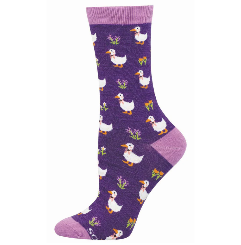 Socksmith bamboo graphic crew, women's sizing (25+ patterns)