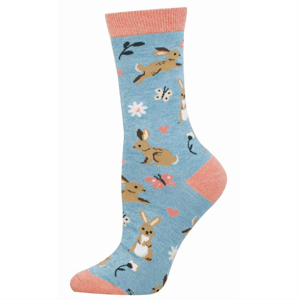 Socksmith bamboo graphic crew, women's sizing (25+ patterns)