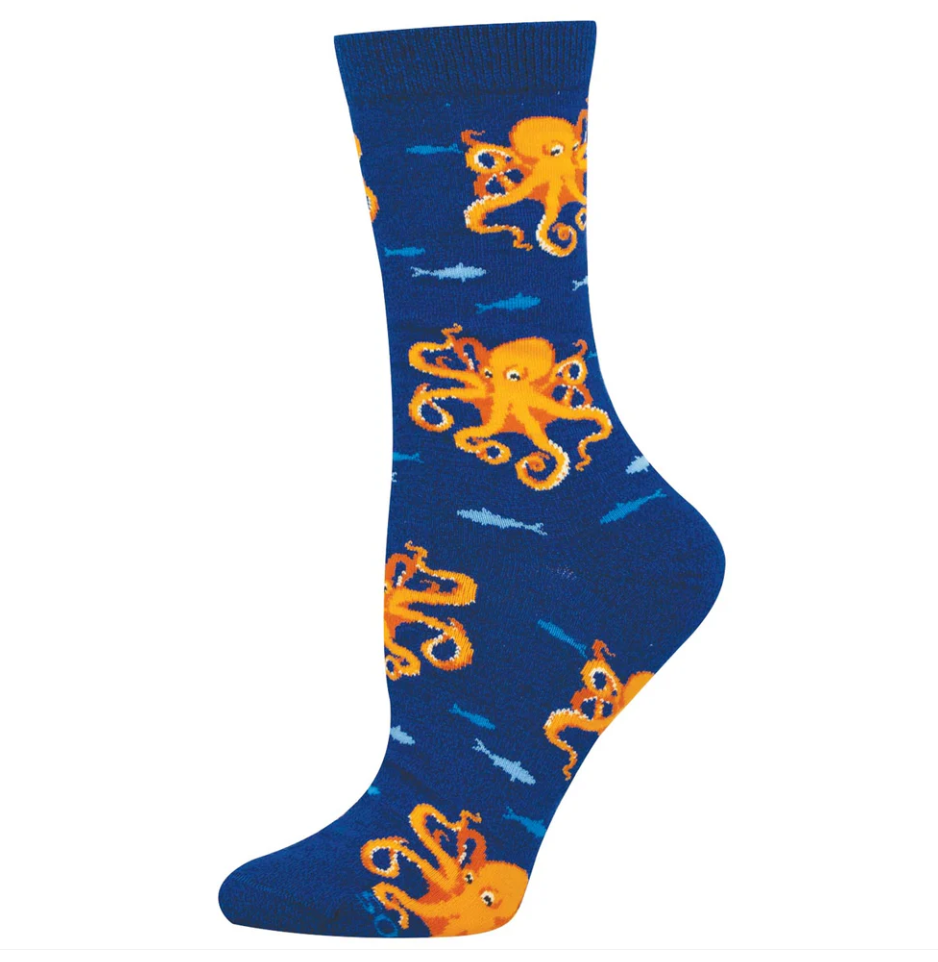 Socksmith bamboo graphic crew, women's sizing (25+ patterns)