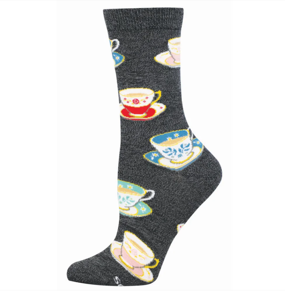 Socksmith bamboo graphic crew, women's sizing (25+ patterns)